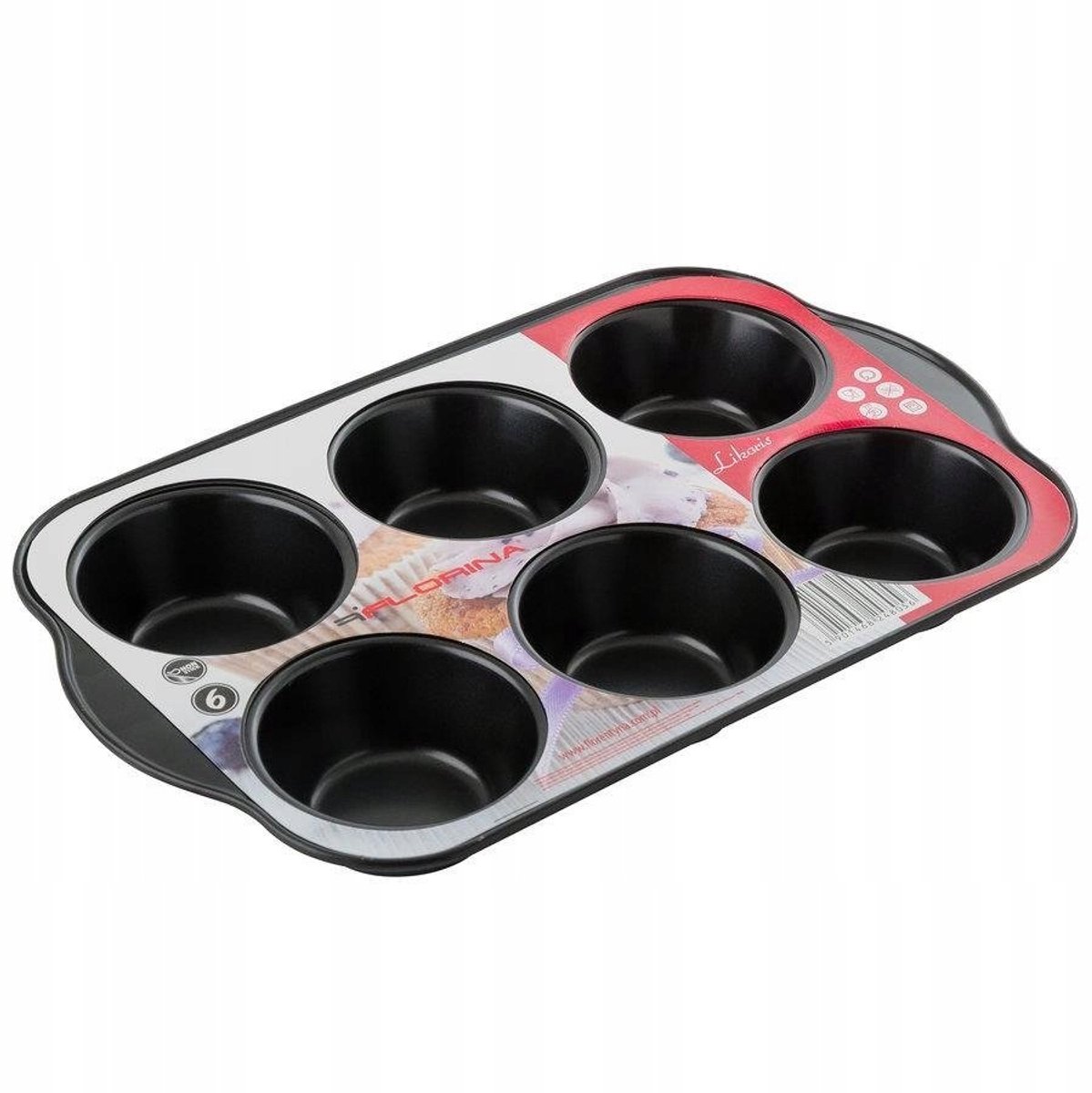Muffinbakvorm voor 6 cupcakes