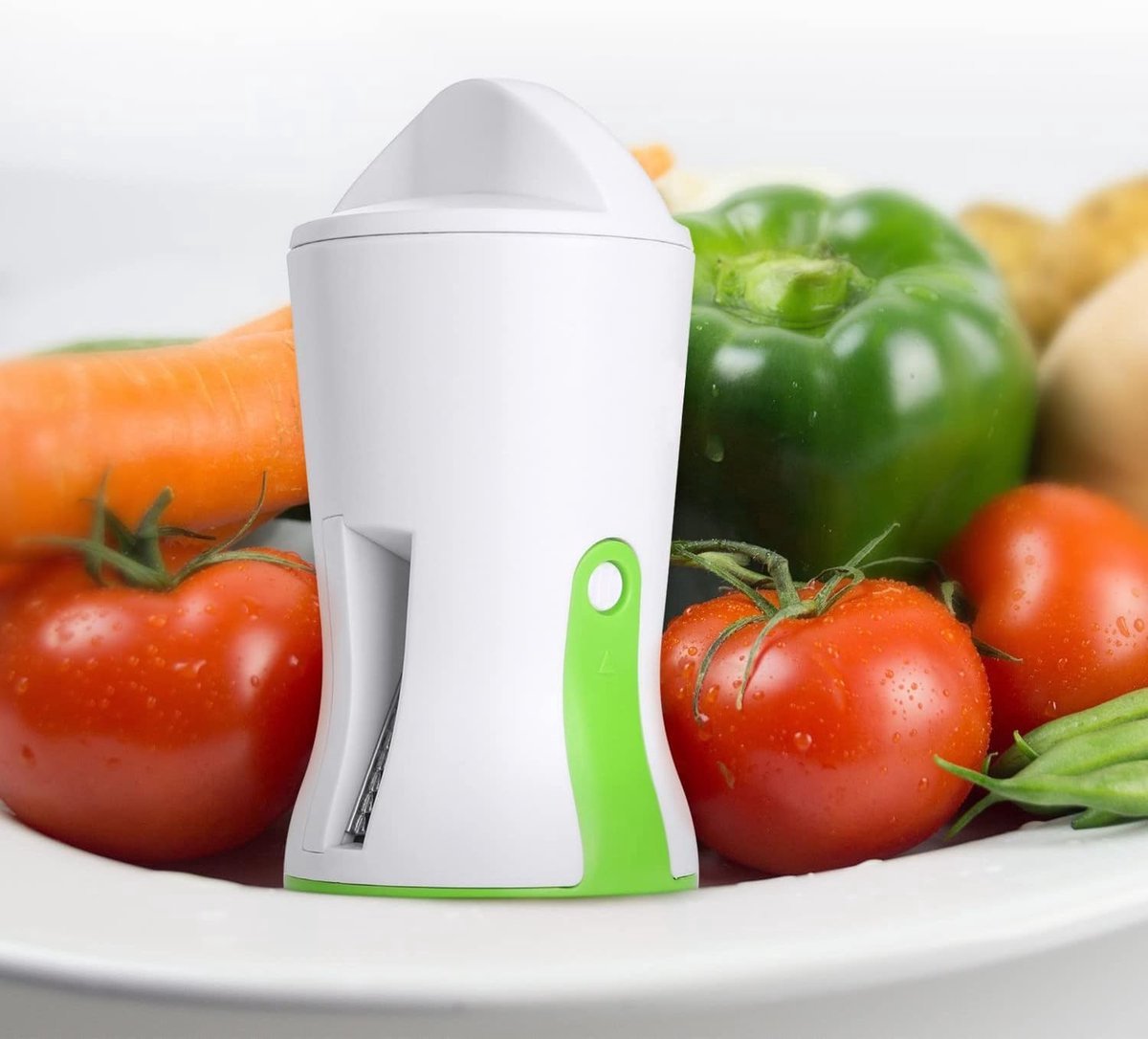 Julienne Handmatige spiraalsnijder, 3-in-1 groentesnijder, voor