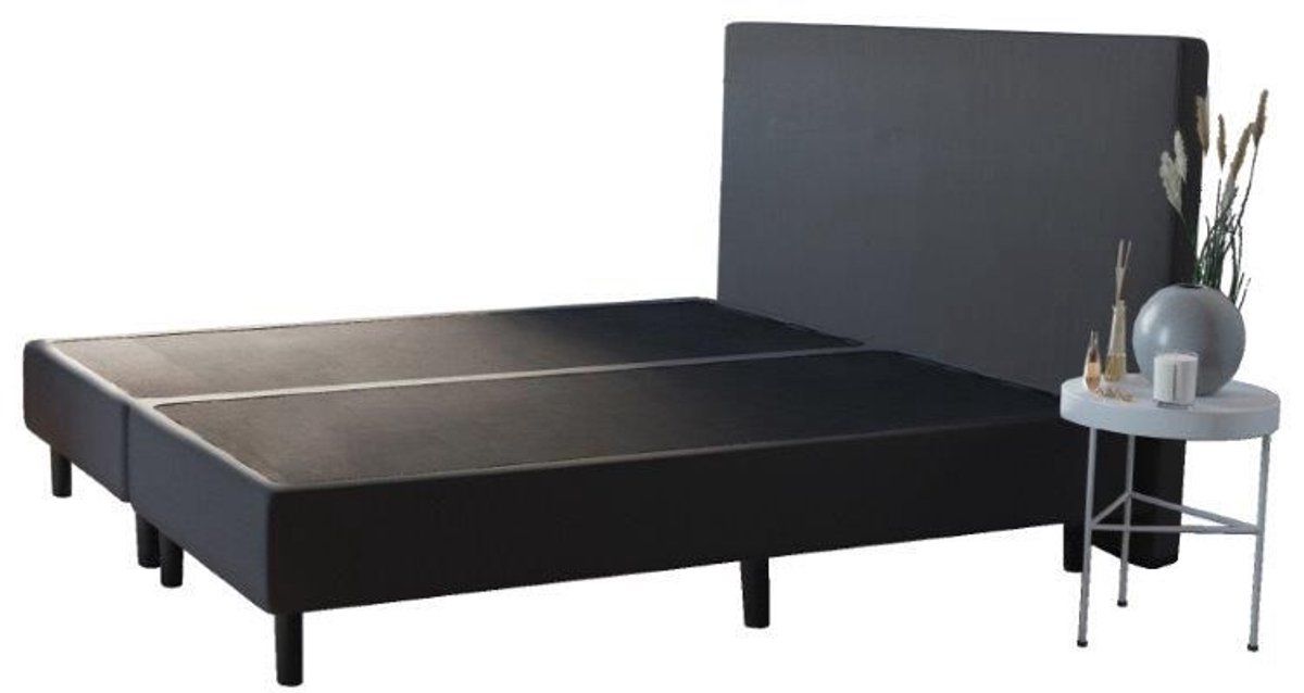 Studio - Boxspring - Pieter met geïntegreerde topper - 140x200 cm - Zwart