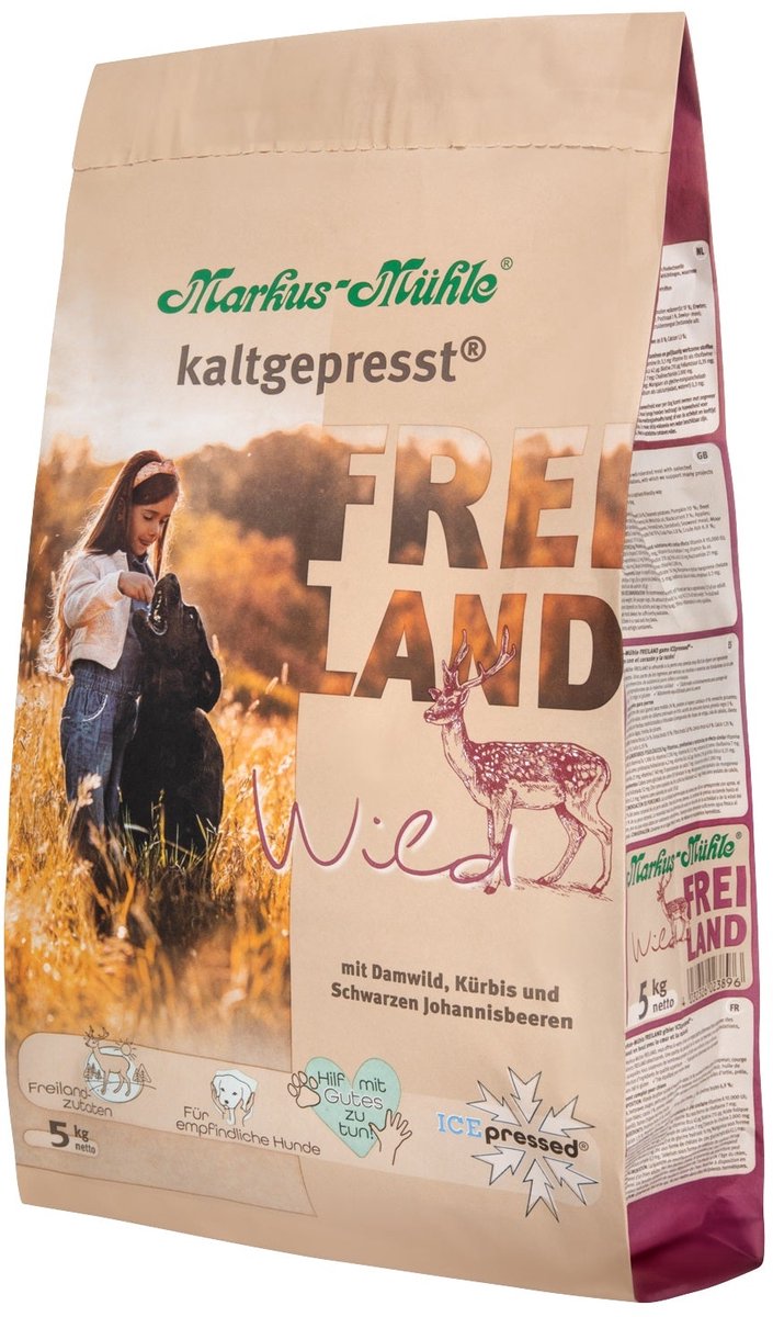 Markus-Mühle Markus Mühle Freiland Hondenvoer - Wild - 5 kg