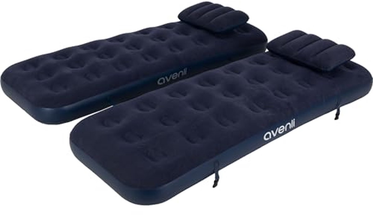 Opblaasbare 4-in-1 Luchtbedset met 2 Kussens - Perfect voor Kamperen en Outdoor Activiteiten