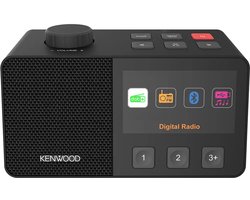 Kenwood CR-M70DAB Seniorenradio met groot 4,3-inch kleurendisplay en eenvoudige bediening - Zwart