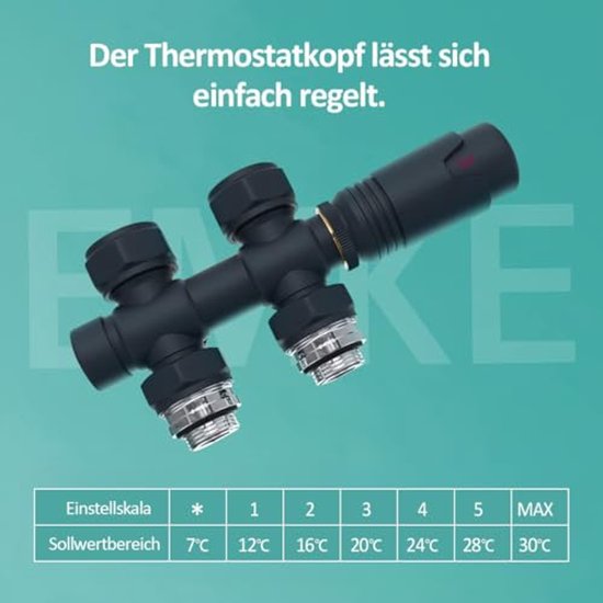 Ventiel Radiator Multiblock Radiator Ventiel Met Thermostaat - Hoek- en Doorgangsvorm ...
