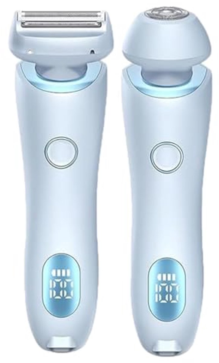 2-in-1 Elektrisch Scheerapparaat voor Dames - Waterdicht, Pijnloos en Draadloos