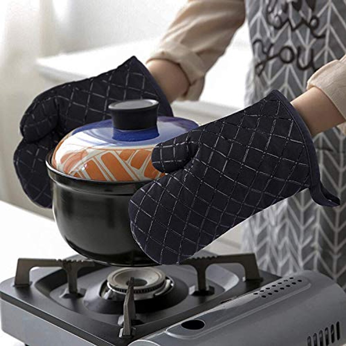Hittebestendige siliconen ovenhandschoenen voor koken en bakken - Antislip pannenhouders