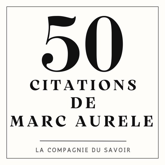 50 citations de Marc Aurele - cover