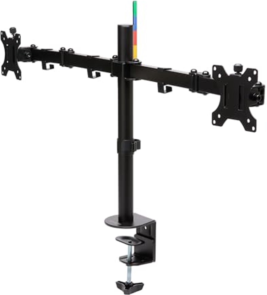Dubbele Monitorarm voor 32 Inch Monitoren - Verstelbaar, Kantelbaar en Zwenkbaar