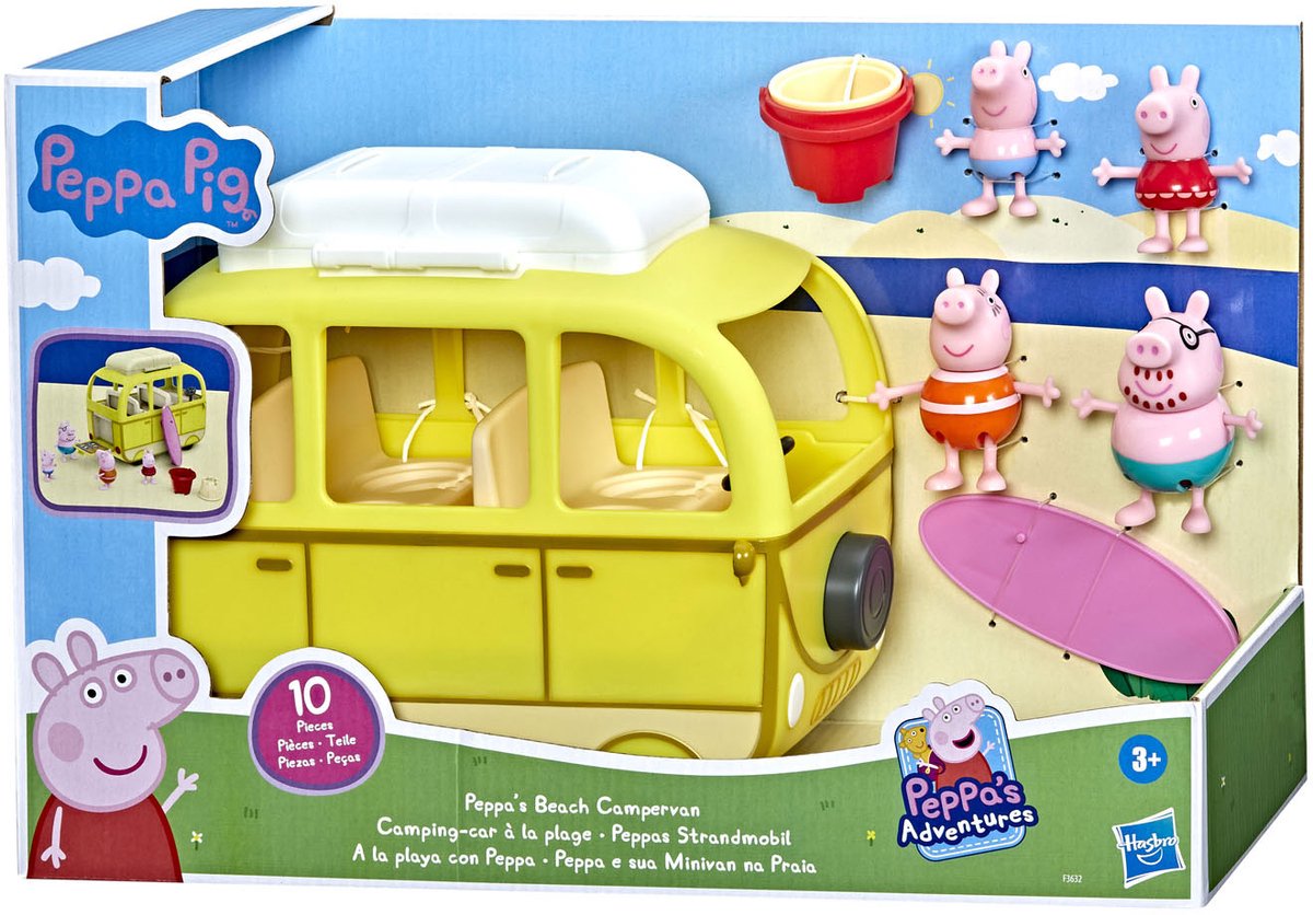 Peppa Pig: Peppa's Strand Camper - Speelfigurenset — afbeelding 2