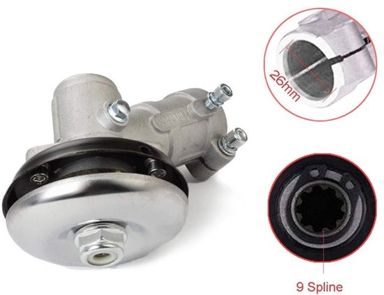 Kantenmaaier - Grastrimmer - versnellingsbak - Gear Hoofd - 26mm Diameter - 9-Tanden - Metalen - Universele - Bosmaaier Versnellingsbak Adapter - voor Strimmer Bosmaaier Trimmers van Merkloos	 — afbeelding 5