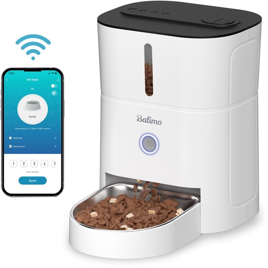 Balimo - Automatische Voerbak Kat - 3L (EAN: 0749379141586) - Balimo - €54,99