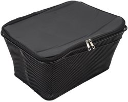 Bicycle Basket for Rear Wheel Bike, 20 Litres, Metal Wire, Bicycle Basket with Waterproof Inner Pocket for Bicycle Carrier, Bicycle Pannier Rack, Storage Bag for the Pannier Rack
