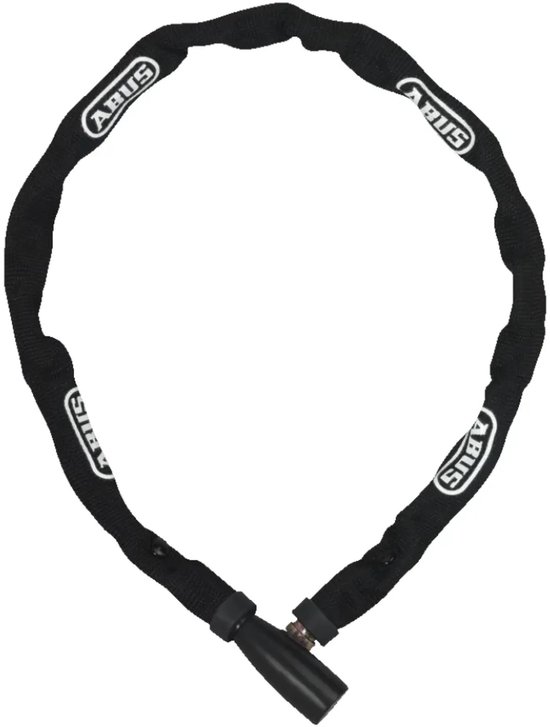 ABUS Kettingslot - 4mm Staal - Textielhoes - Zwart - 110 cm