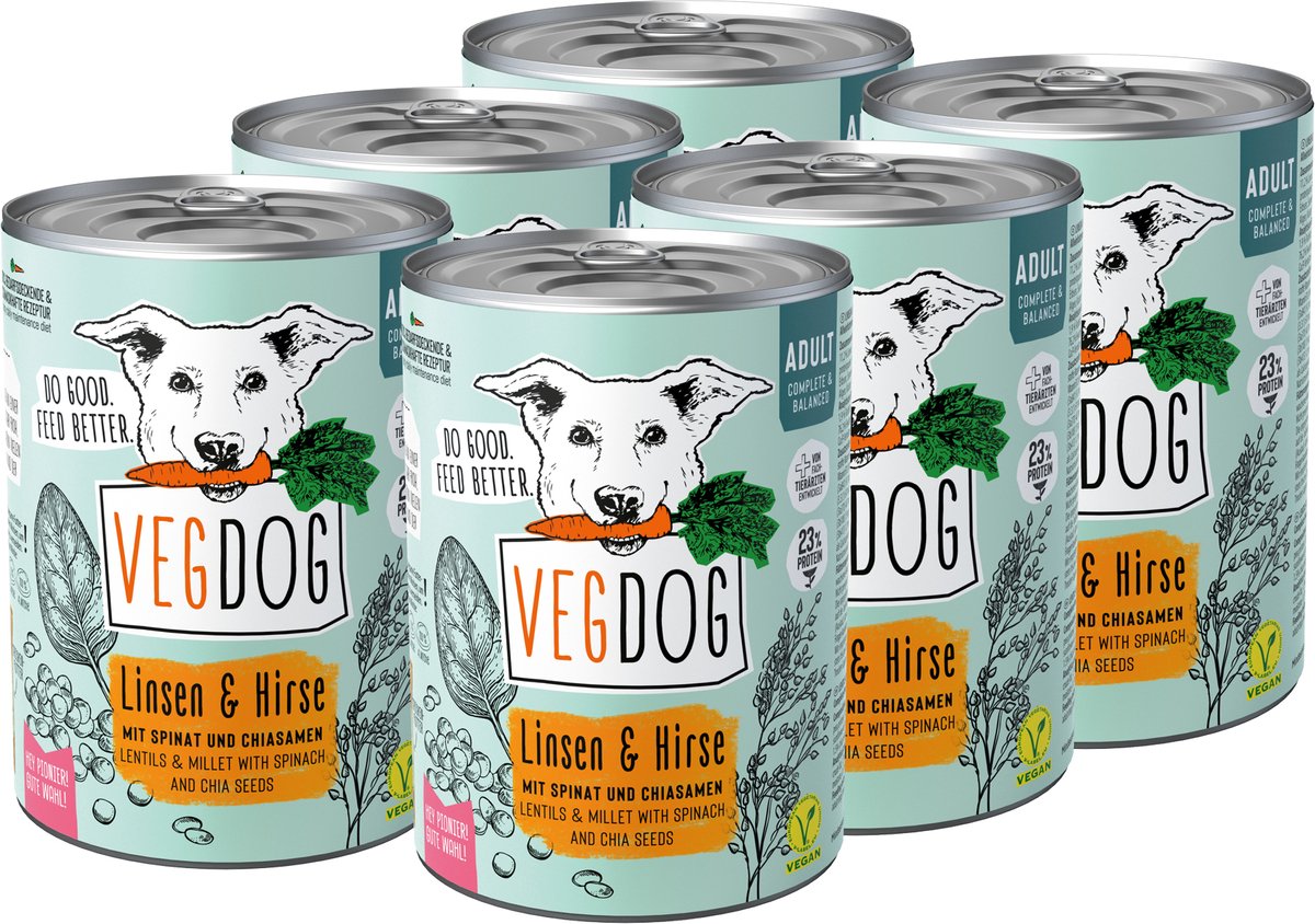 VegDog Vegdog Adult No. 1 - 6 x 400 gr