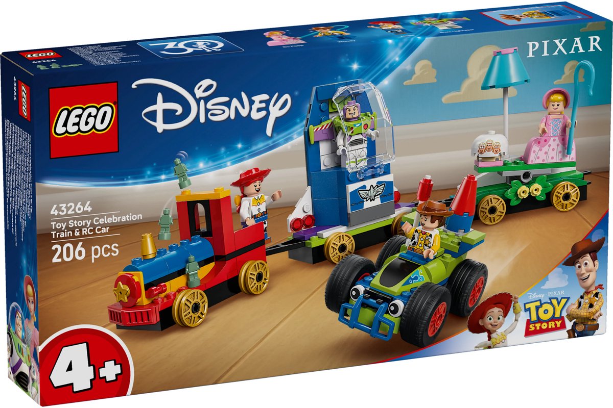 LEGO 43264 Disney Pixar Toy Story feesttrein en RC Auto