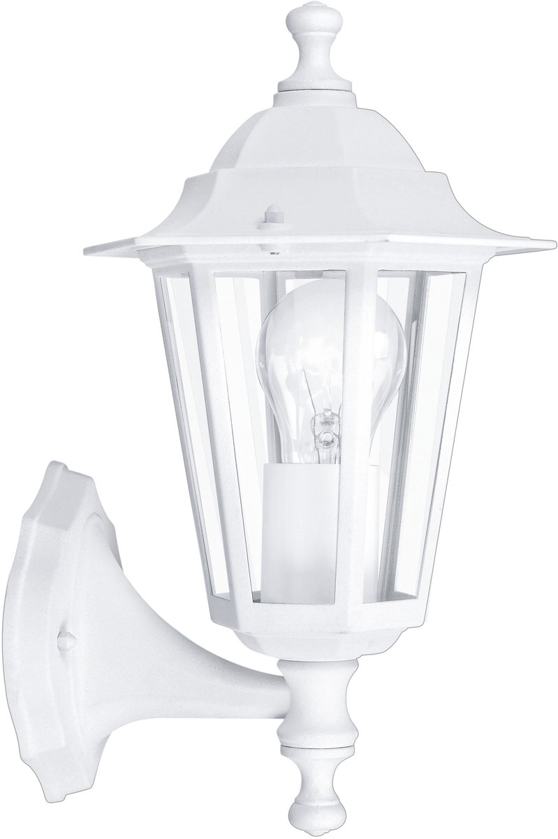 Bol.com EGLO Laterna 4 Wandlamp Buiten - E27 - 35 cm - Wit aanbieding