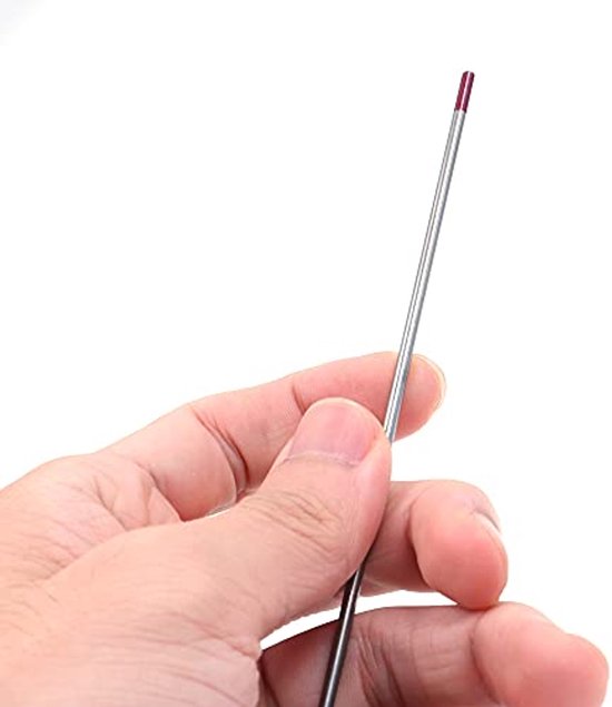 10 Pack TIG Welding Tungsten Thickened 3/32" WT20 (Red) Earned Tungsten Electrodes-2.4x150mm — afbeelding 4