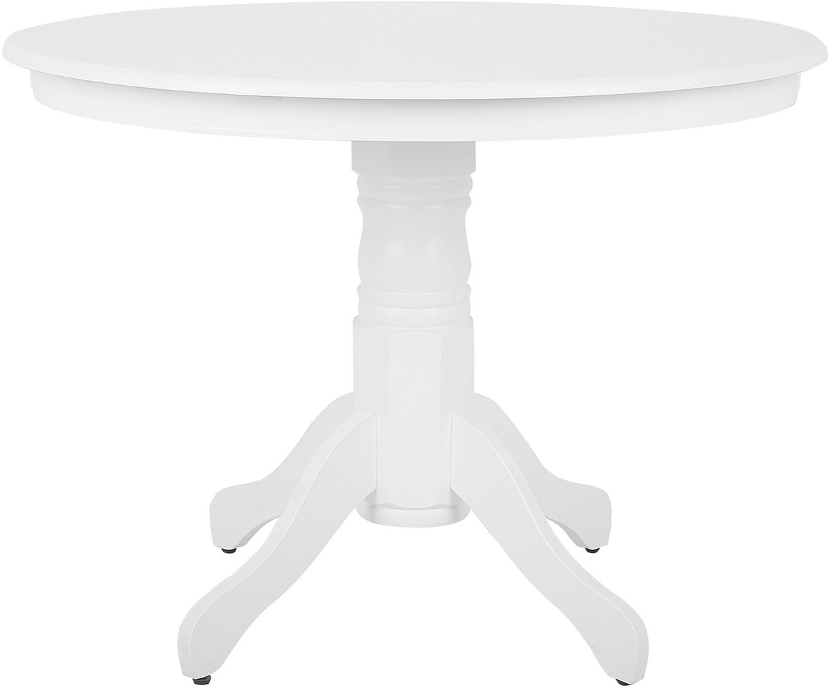 AKRON - Ronde eettafel - Wit - 100 cm - MDF