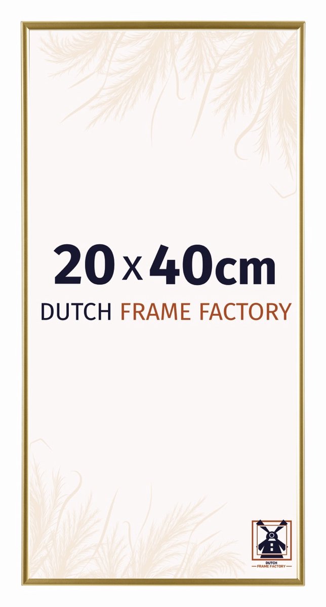 Dutch Frame Factory Fotolijst 20x40 cm - Kunststof - Goud - Easy