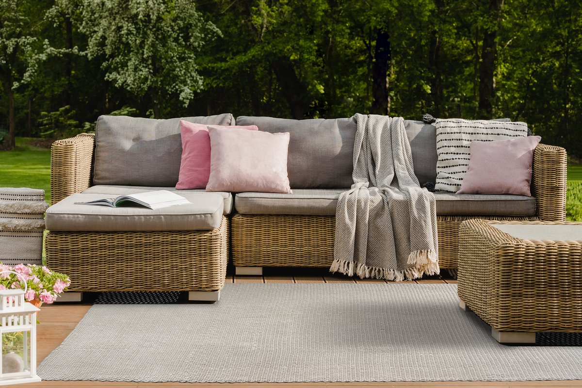 Acsento ChaniaIvory Vloerkleed - 160 x 230 cm - Ivoor - Rechthoekig - PET - Keuken, Terras - Effen - Modern