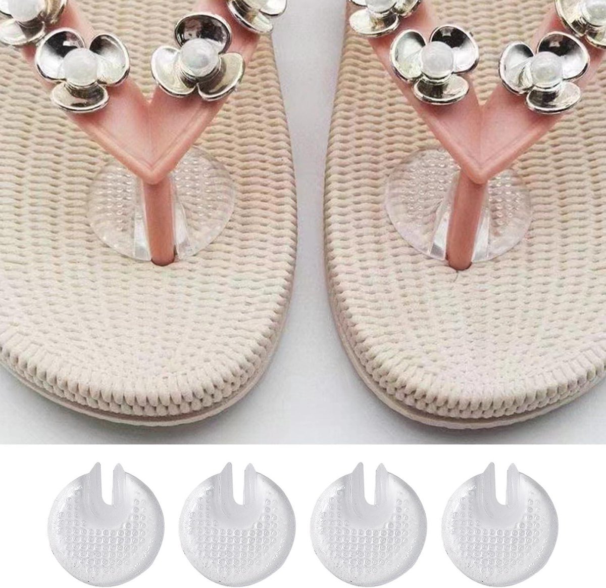 Allecto plus Siliconen Teen Clips voor Flip-Flops Anti-Slip en Herbruikbaar. Comfortabel en Creatief ontwerp voor Voetbescherming