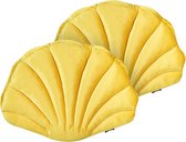 CONSOLIDA - Lot de 2 Sierkussen - Jaune - Velours