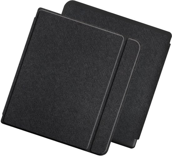 Lunso Geschikt voor Kobo Forma hoes (8 inch) - Vegan Saffiano Leren sleepcover - Zwart van Lunso — afbeelding 3