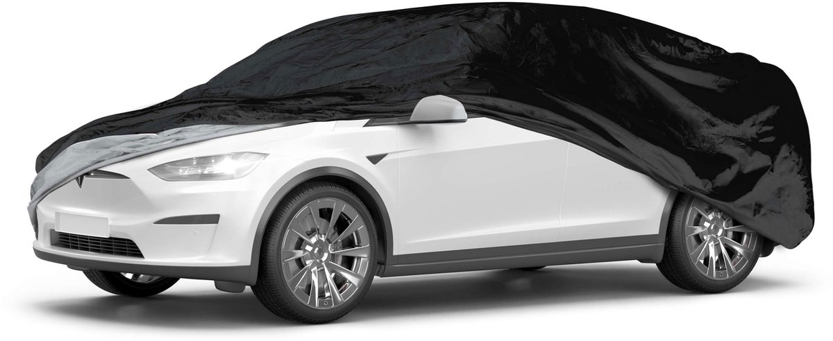 Walser Dekzeil voor auto All Weather - autozeil volledige garage Maat 6 Combi zwart