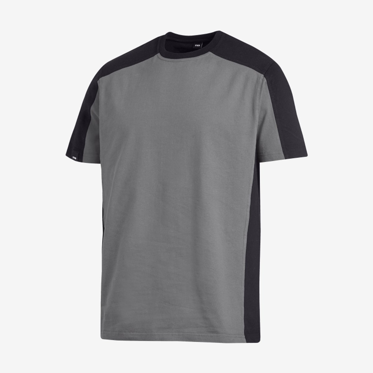 FHB MARC T-Shirt tweekleurig 90690 - Grijs-Zwart - XL