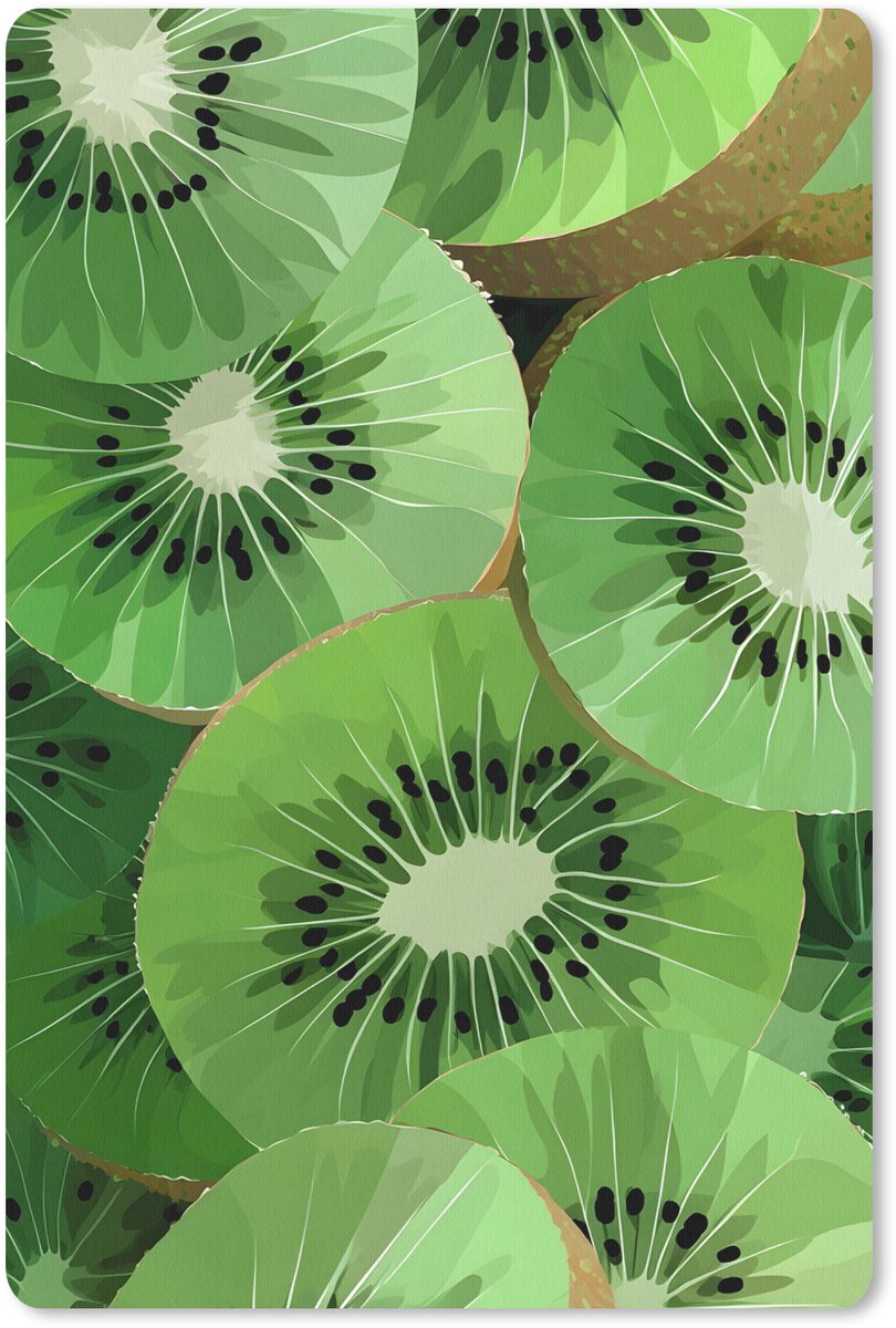 Muismat 18x27 cm - Mousepad Kiwi - Groen - Pitten - Muismatten