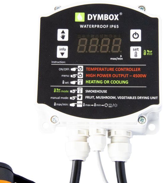 Verwarmingselement 2,9 kW + Thermoregulator 4,5 kW voor Rookkasten Droogovens Dymbox van Dymbox — afbeelding 3
