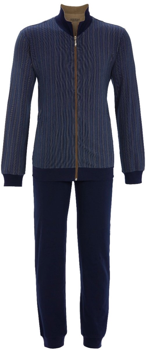 Ringella heren huispak 5541222 217 navy motief
