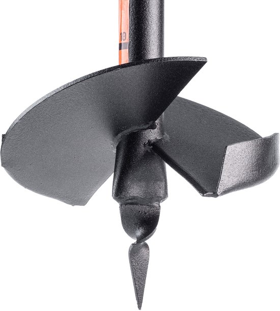 KADAX Handboor, grondboor van metaal, grondboor met dwarsgreep, spiraalboor voor tuin, paalboor, plantenboor, bloembollenboor, paalboor (200 mm) van Merkloos	 — afbeelding 5