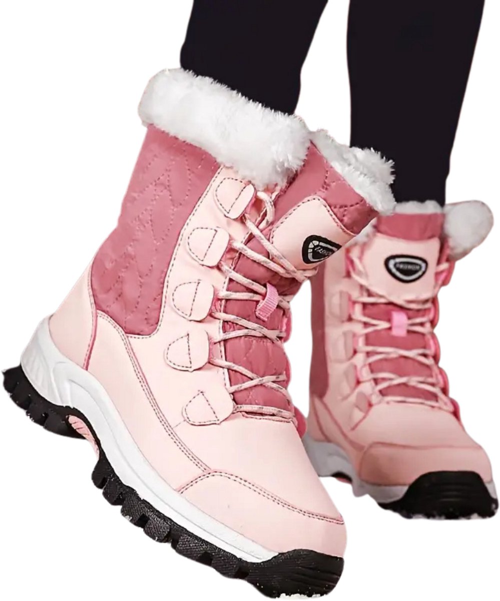Livano Snowboots Dames Sneeuwschoenen Snowboots Wintersport Ski Gadgets Roze