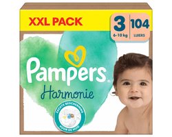 Pampers Harmonie Luiers Maat 3 (6-10kg) - 104 stuks