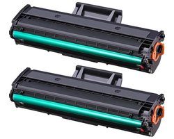 MLT-D111S Zwart 2x Huismerk toners | Compatible met Samsung MLT-D111S Zwart | Geschikt voor Samsung ProXpress M2020(W) / M2022(W) / M2070(W) Xpress M2000 Serie / M2020(W) / M2021(W) / M2022(W) / M2070(F)(FW) (W) / M2071FH / M2071FW / M2071HW / M2071W