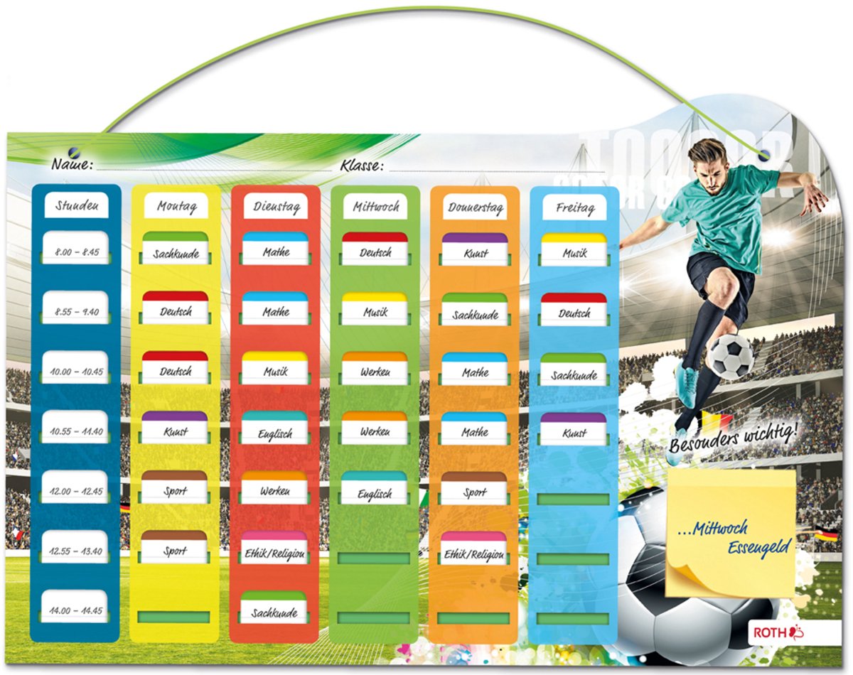 ROTH weekplannerbord Klipp + Klar, 420×297 mm, met steekkaarten
