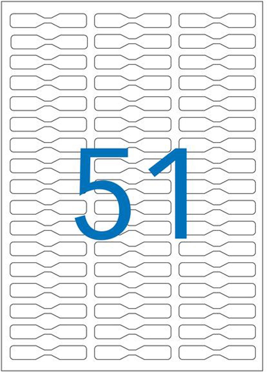 agipa halteretiketten / ringetiketten, 45 x 8 mm, DIN A5, verwijderbaar