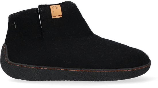 Tofvel - Rabara Wolvilt Sloffen Black - Maat 41