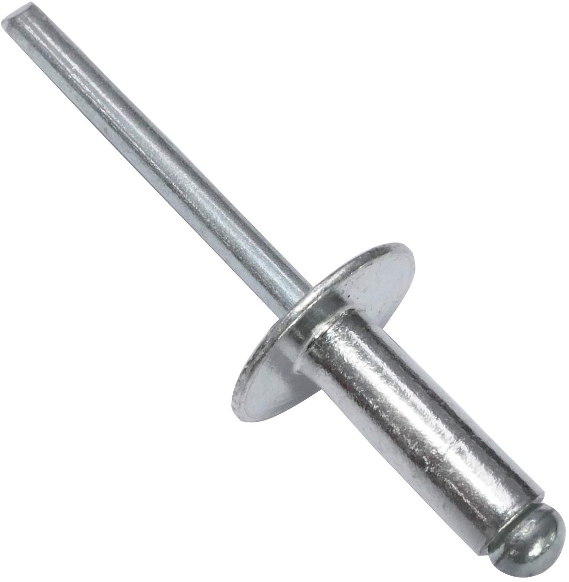 Set van 100 aluminium en stalen blindklinknagels met brede kop van 14 mm en een diameter van 5 x 14 mm volgens DIN 7337 C voor stevige bevestiging