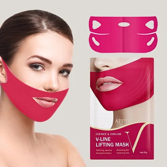 2 V-Line Lifting Mask – Kinmasker voor Strakkere Kaaklijn & Gezichtscontour