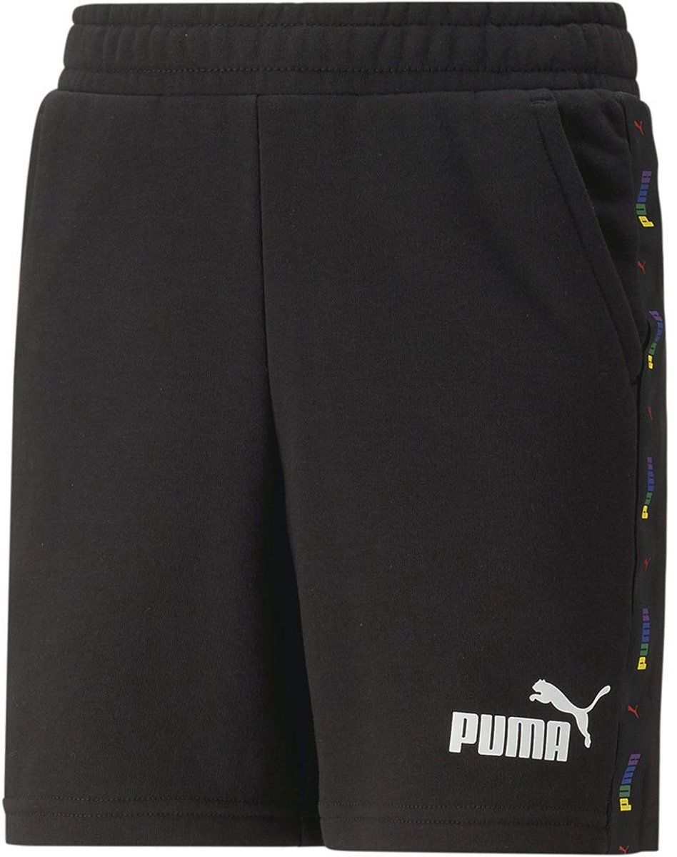 Puma Ess Tape Love Is Love Korte Broek 5-6 Years Jongens Zwart