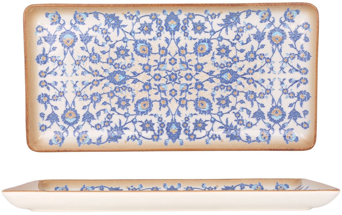 Rinart Serveerschaal - Tiara - Porselein - 33x17 cm - set van 2