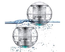 2-pack zonne-zwembadverlichting, drijvende automatische LED-verlichting, zonnelamp voor tuin, zwembad, vijver, buitenfeestdecoratie