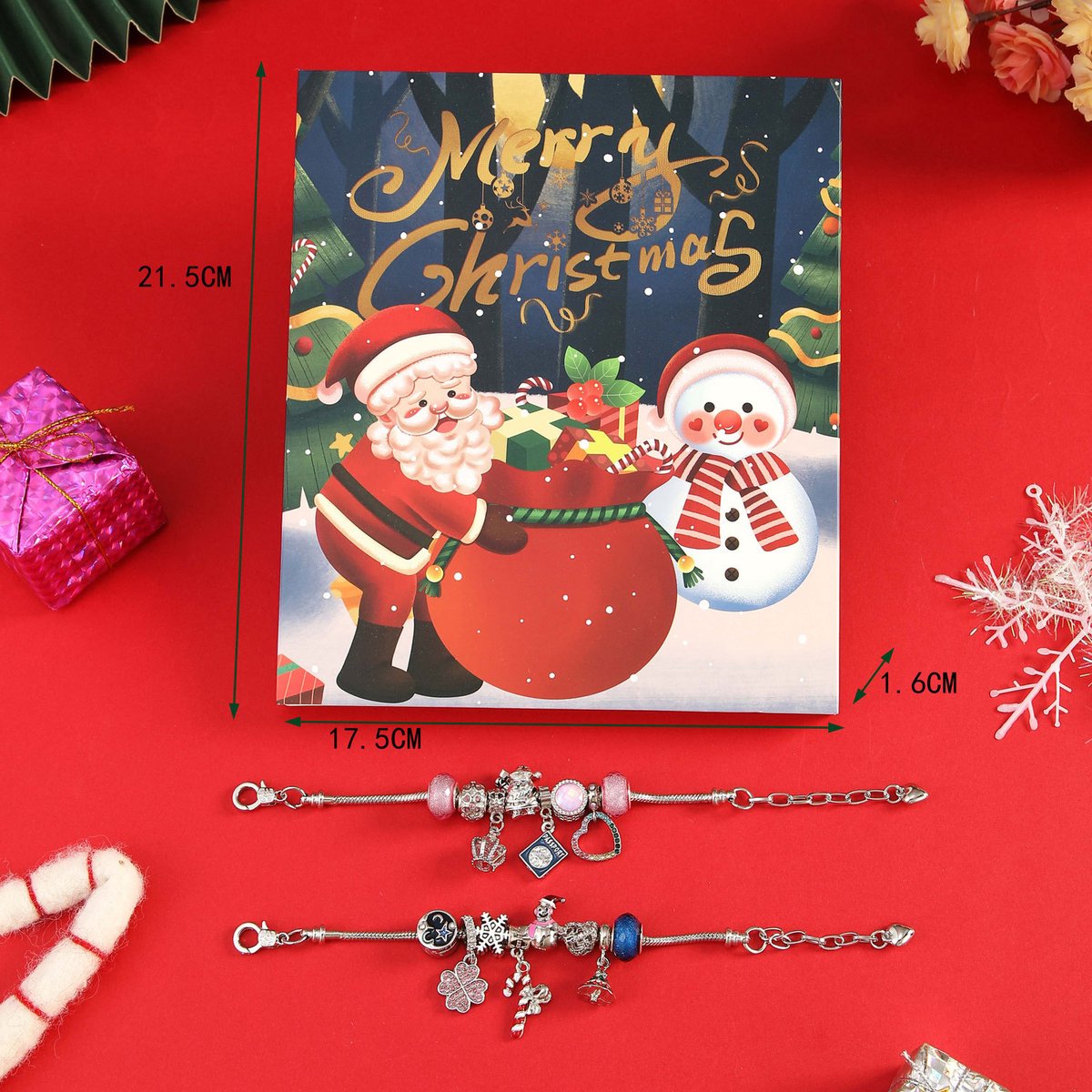 2026 Kerst Adventskalender – Armband-aftelkalender – DIY-knutselpakket – Feestdagcadeau voor meisjes en kinderen – foto 2