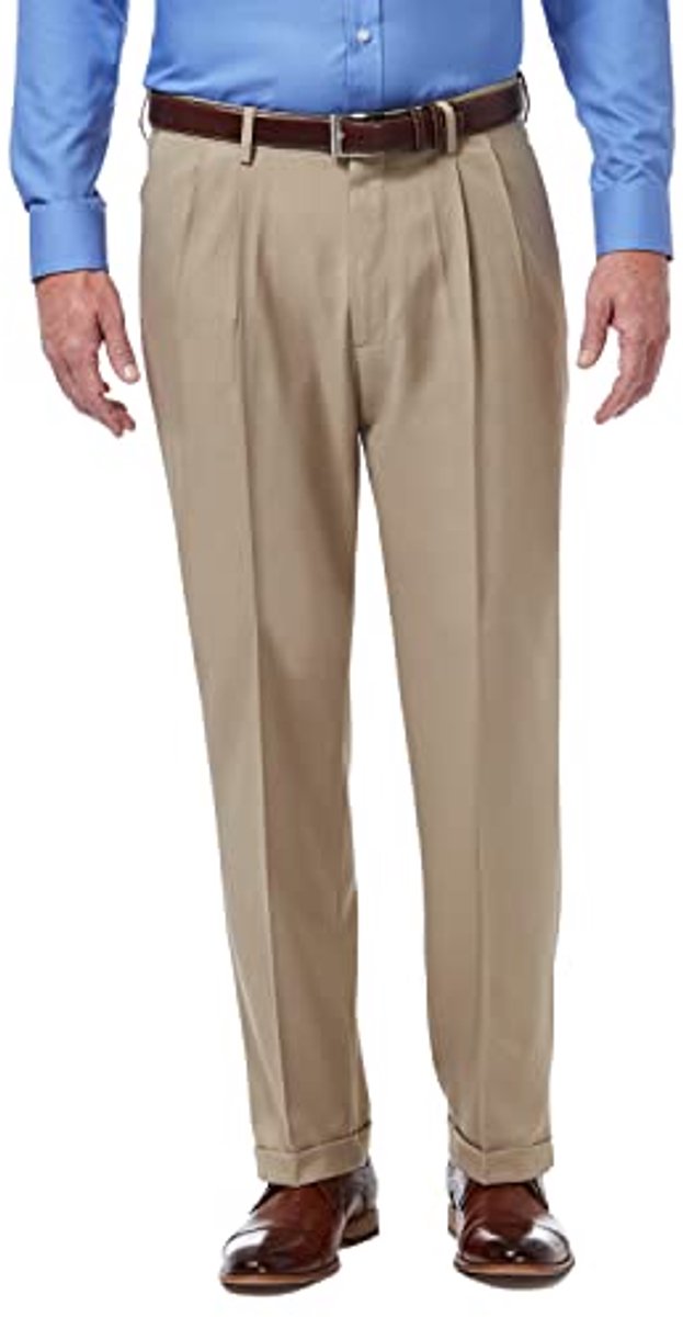 Klassieke herenbroek met extra stretch en kreukvrije stof