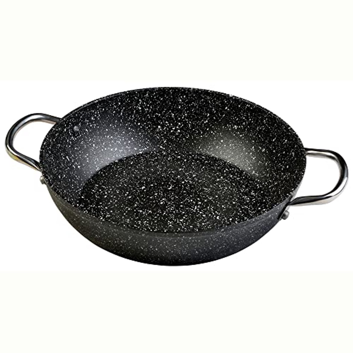 Granieten kookpan 32 cm lage inductie - gesmeed aluminium met anti-aanbaklaag