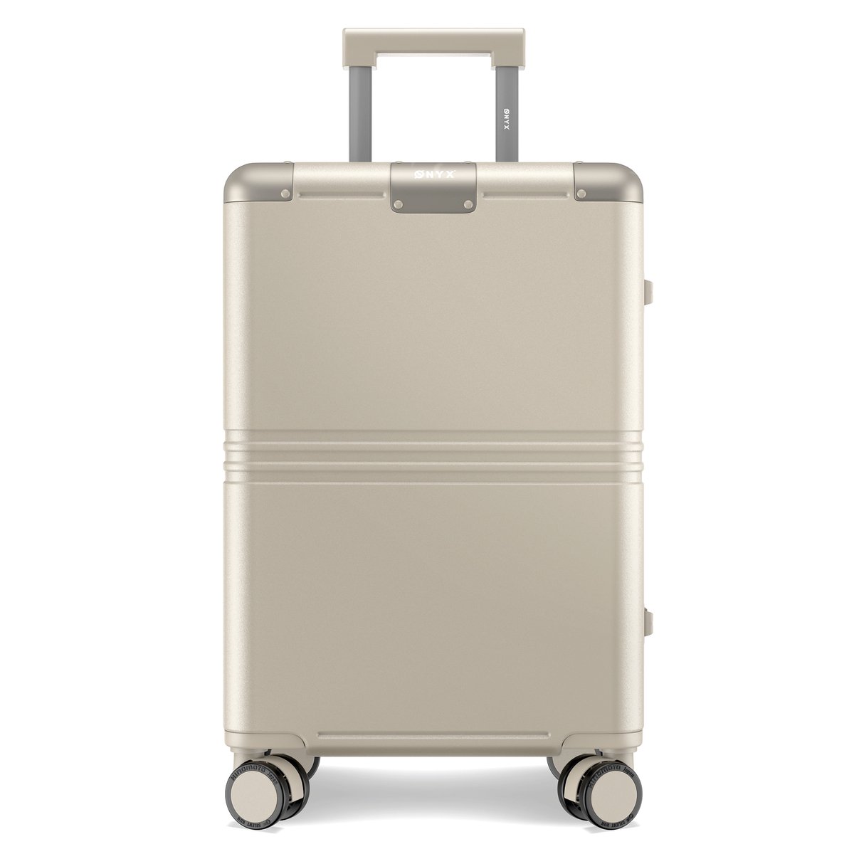 ONYX Hybrid Pro Handbagage Koffer 35 Liter - Gerecycled Polycarbonaat en Ritsloos Design - Reiskoffer met TSA slot en Spinner wielen - Lichtgewicht Trolley - Ivory White