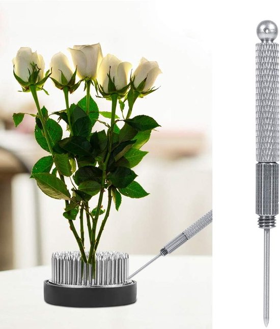 Gereedschap voor bloemschikken - Tuingereedschap - Harken en stijltangen schoonmaken - 2 pack - Resten en onzuiverheden verwijderen - Tuinonderhoud - Gereedschap voor bloemisten - Geschikt voor beginners en liefhebbers van bloemschikken van Merkloos	 — afbeelding 4