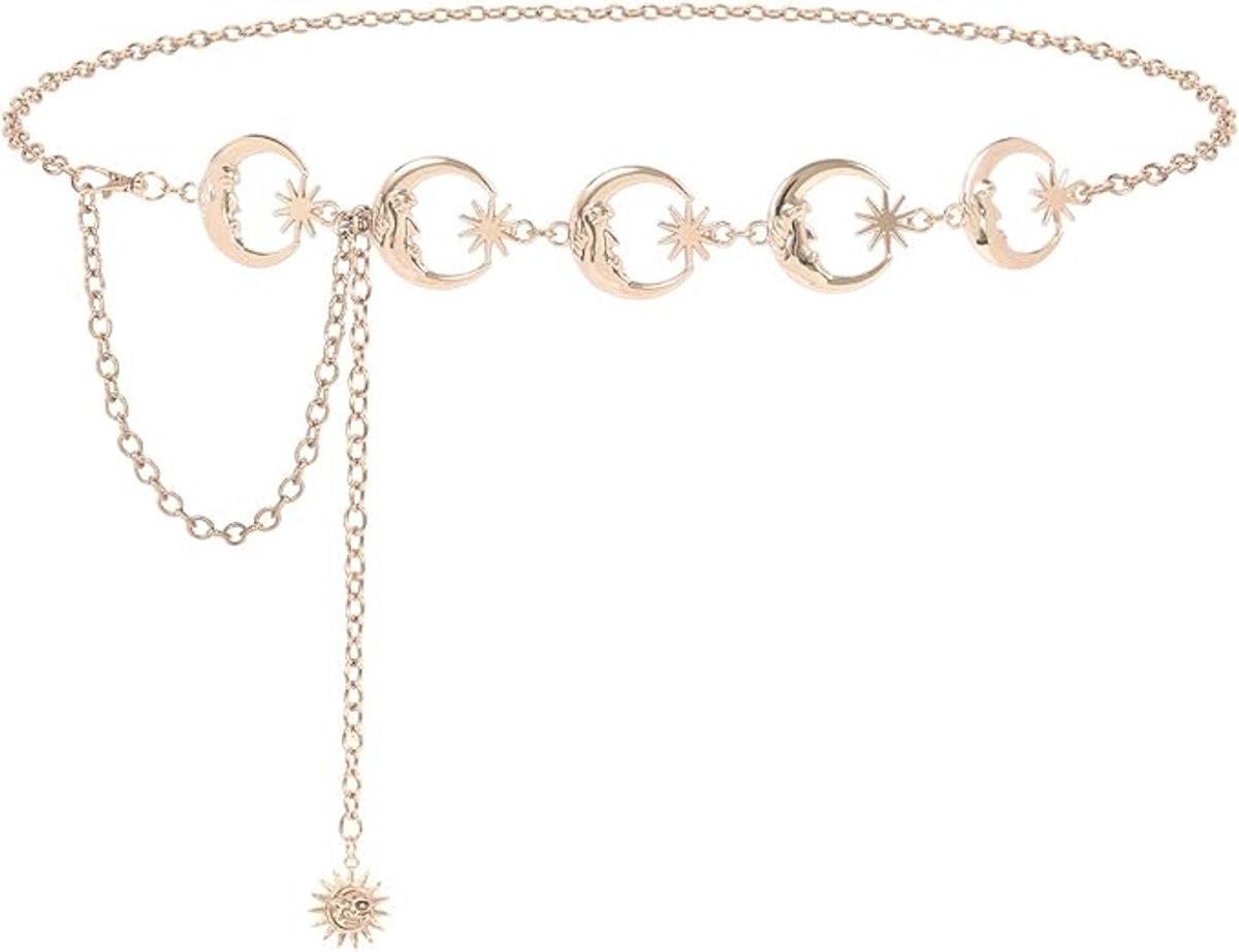 Taillekettingriem voor dames - verstelbare ketting - mode kettingriem