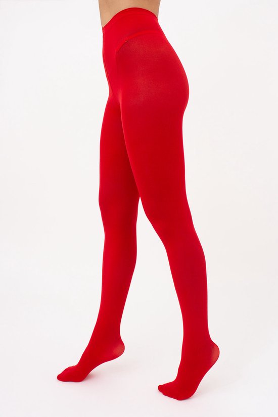 Giulia - Culotte opaque mate classique Blues années 70 - Rouge - XL